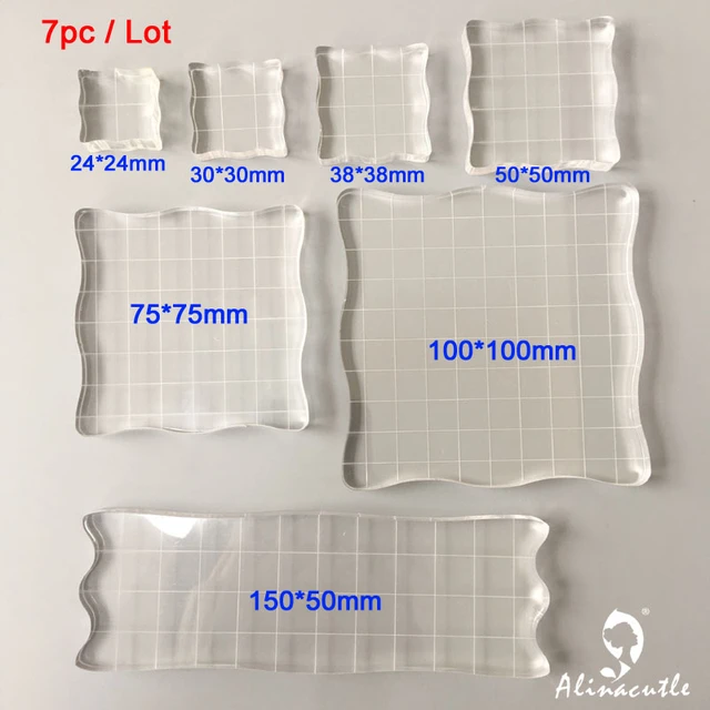 Stamp Blocks Acrylic Clear Stamping Blocks  Acrylic Scrapbook Stamping  Stickers - Stamps - Aliexpress