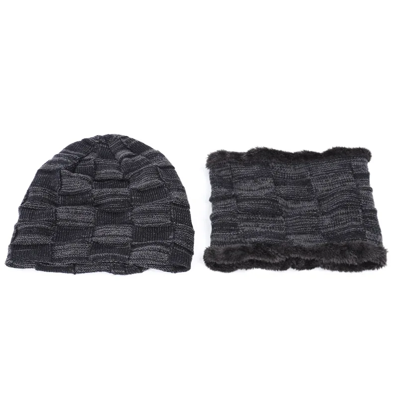 Мужской женский шарф, зимняя Осенняя вязаная шерстяная шапка Skullies Beanie, Женская Толстая теплая мешковатая шапка, уличная мягкая хлопковая маска, Лыжные шапки