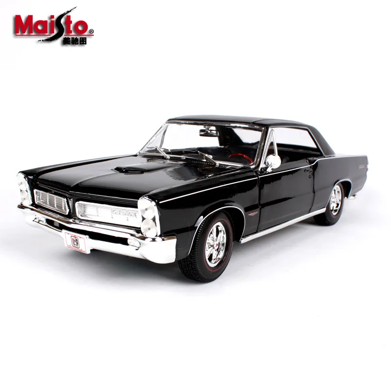 Maisto 1:18 1965 Pontiac GTO автомобиль сплав модель автомобиля моделирование автомобиля украшение коллекция Подарочная игрушка Литье под давлением модель игрушка для мальчиков