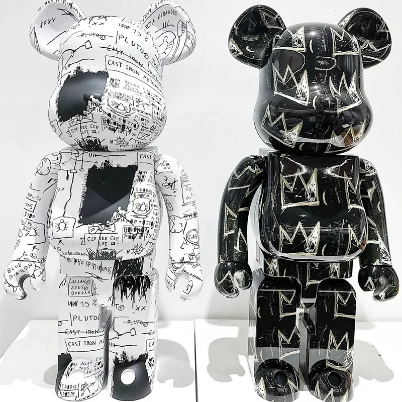 400% оригинальная игрушка Bearbrick от Be @ rbricklys 28 см джинсовый Мишель Basquiat новый фигурка