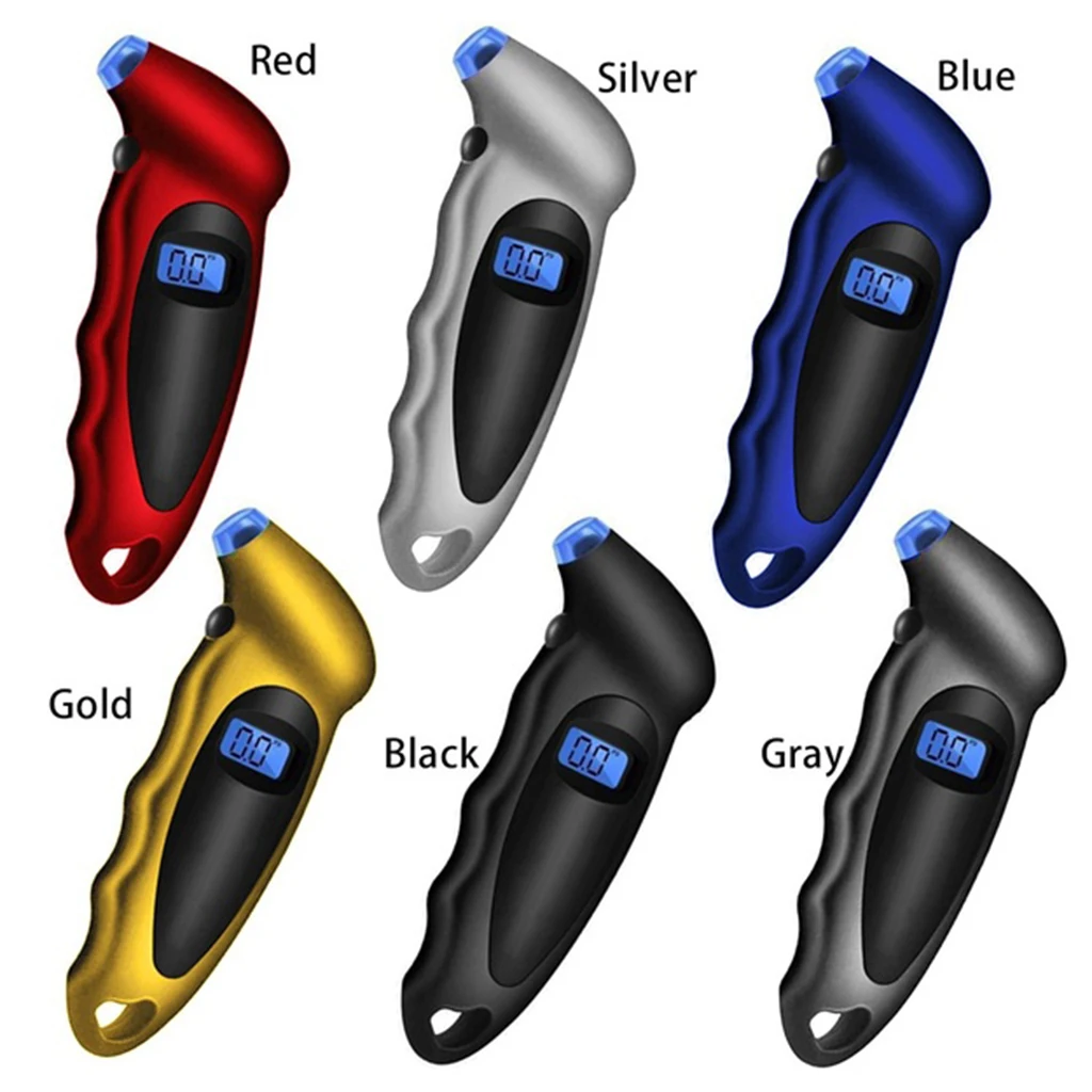 

Digital Tire Pressure Gauge 150 PSI 4 Settings for Car Truck Bicycle Bike with Backlit LCD, Non-Slip Grip & Lighted Nozzle