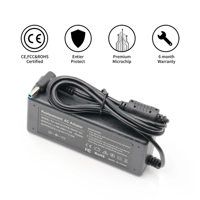 New 65W AC Adapter Charger For HP EliteBook 850 840 830 G5 Laptop PC Power  Cord