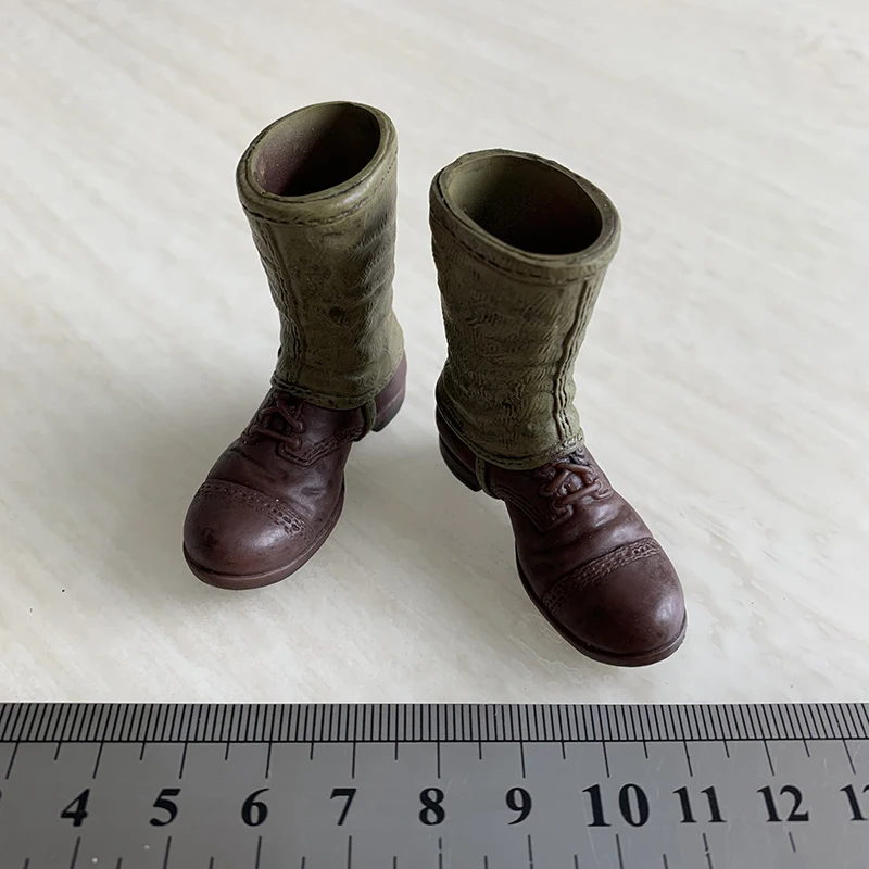 1/6 Scale WWII US Army Military Leggings Boots Model Ranger Soldier Shoes Hollow For 12Inch Male Body Action Figure Toys Doll