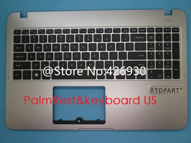 Подлокотник для ноутбука и клавиатуры для samsung NP560XBV 560XBV английский США Корея KR BA98-01887A BA98-01887B без сенсорной клавиатуры