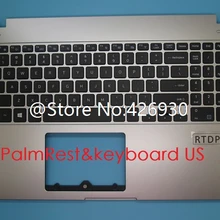 Подлокотник для ноутбука и клавиатуры для samsung NP560XBV 560XBV английский США Корея KR BA98-01887A BA98-01887B без сенсорной клавиатуры