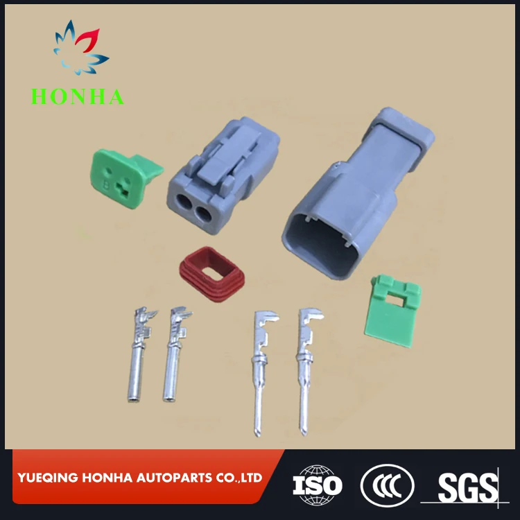 2 пиновый Мужской DT разъемы, водонеропницаемые, авто Вилки автомобильный разъем DT04-2P AT04-2P DT06-2S AT06-2S