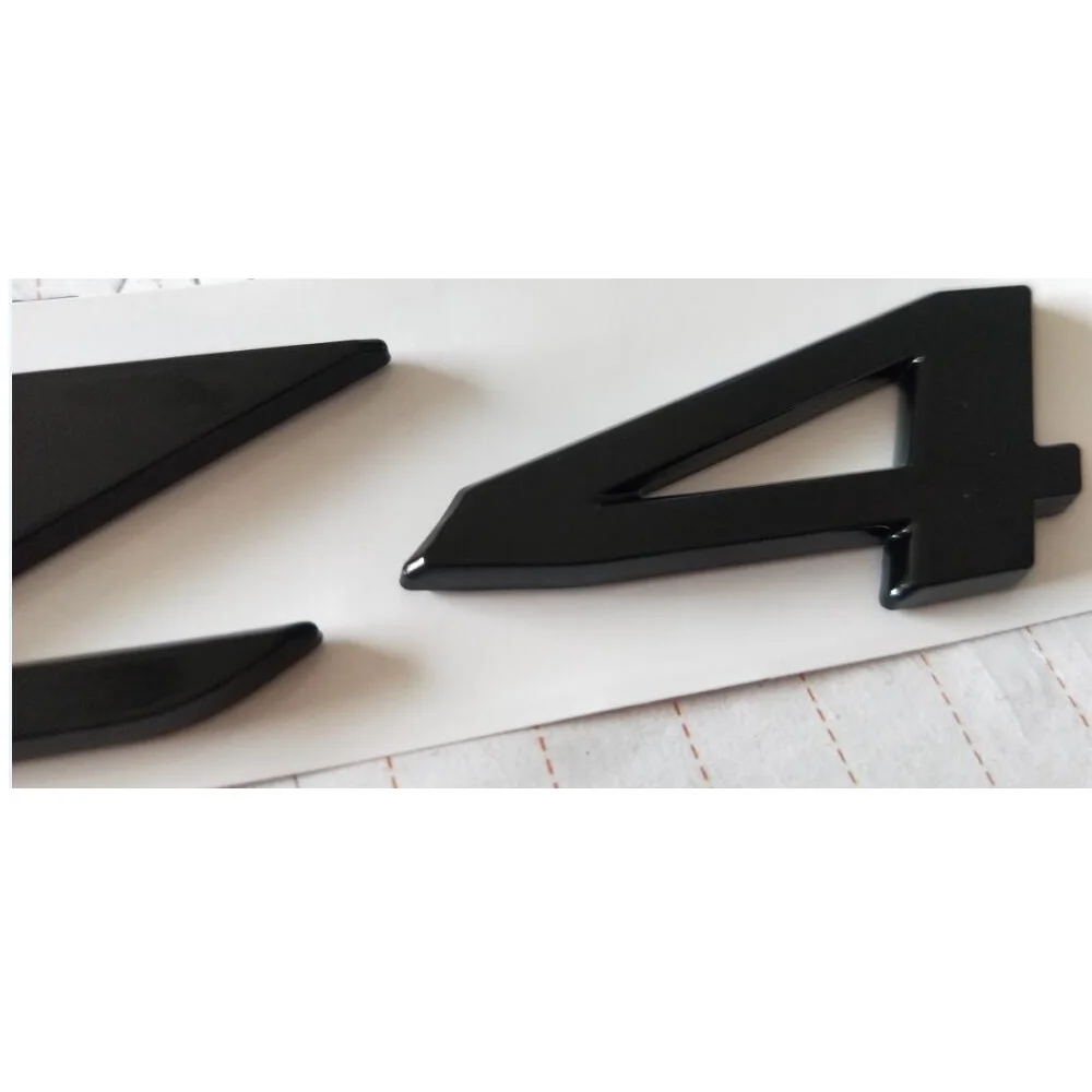 Chrome Gloss Black Letters Trunk Emblems Z 4 Number Badge