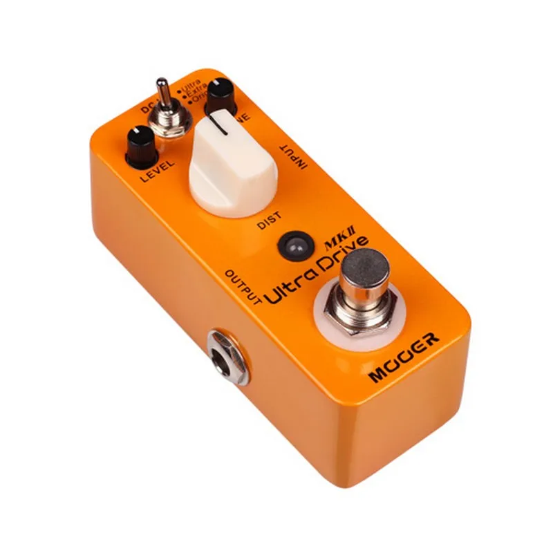 MOOER Ultra Drive MKII Distortion гитарная педаль эффектов 3 режима True Bypass полностью металлическая трубка с высоким коэффициентом усиления искажения гитарные части