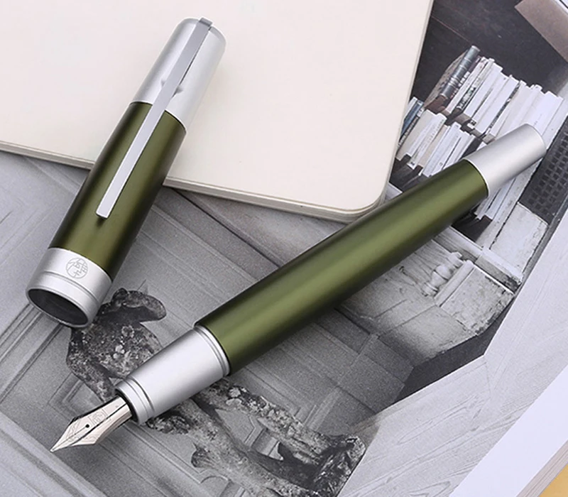 

Picasso 961 Green Simmel Gate Bridge Aluminum Super Smooth Fountain Pen Iridium Fine Nib Fit Personality Writing With Gift Box