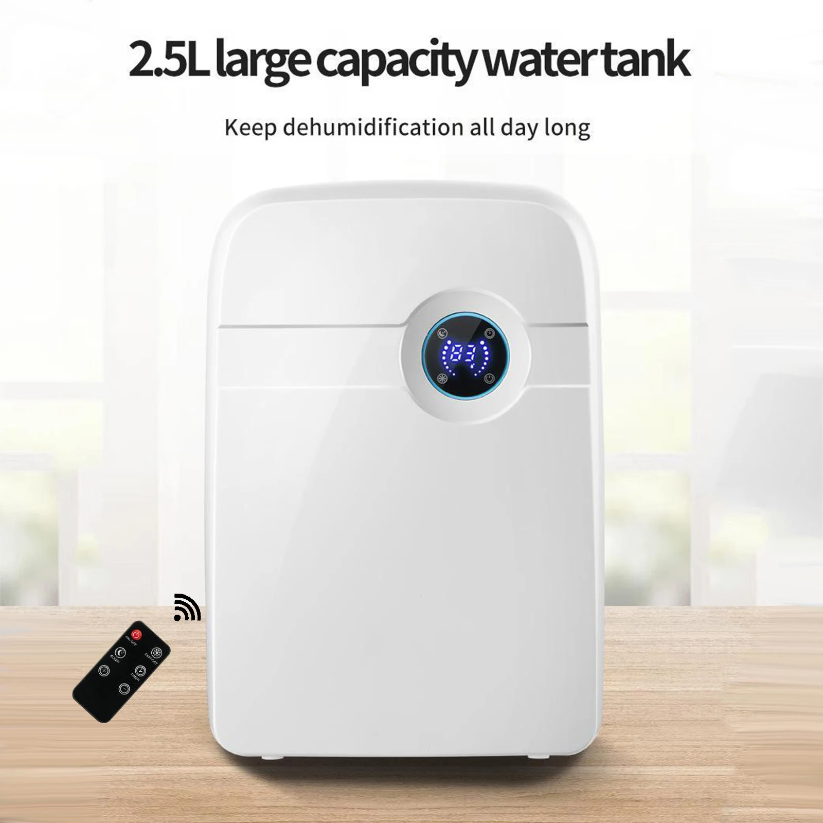 Dehumidifier for Home 2.5L Capacity Ultra Quiet for Portable Dehumidifiers for Bathroom, Bedroom, Dorm Room, Baby Room, and RV