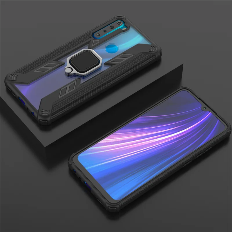 10 шт./лот ударопрочный Прозрачный чехол для телефона Xiaomi 8 Lite 9T для Redmi K20 Note 7 8 Pro автомобильный держатель кольцо