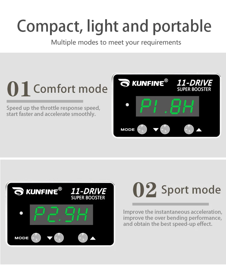 Car Electronic Throttle Controller Racing Accelerator Potent Booster 1 (9)