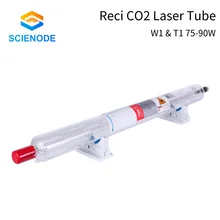 Scienode – Tube Laser en verre Reci W1 & T1 Co2, 1100mm 80W 65W, lampe Laser en verre pour Machines de découpe et gravure Laser CO2 W1 & T1 75 90W