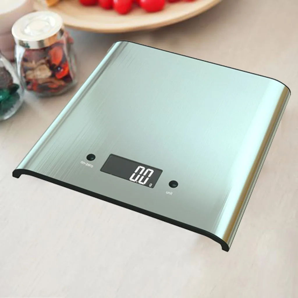 Электронные цифровые кухонные весы, точность, ЖК-дисплей, нержавеющая сталь, 5 кг, баланс кухни, домашние кухонные измерительные инструменты Y1