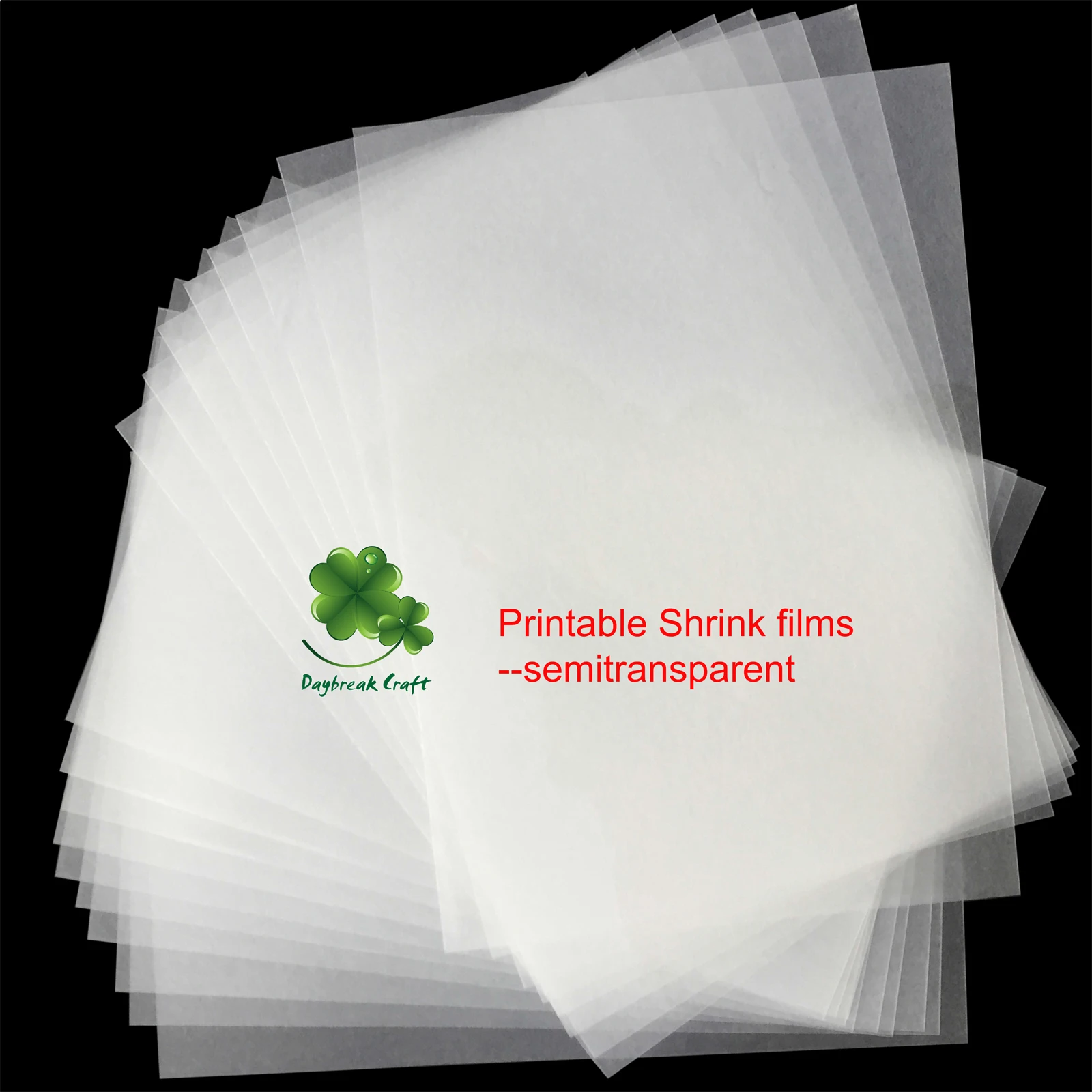 10/20pcs Shrinky Sheets Shrink Plastic Paper Films Art Clear Sanded DIY  Drawing Heat Plastic Clear