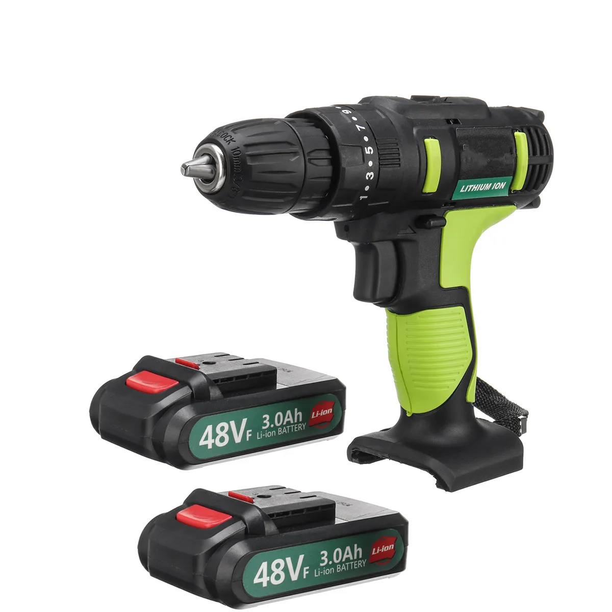 2 Battery 48VF 5000 мАч 3 в 1 Электрический шуруповерт 2 скорости аккумуляторная батарея шуруповерт аккумуляторная электрическая дрель 25+ 3 крутящий момент инструмент - Цвет: 2 Battery