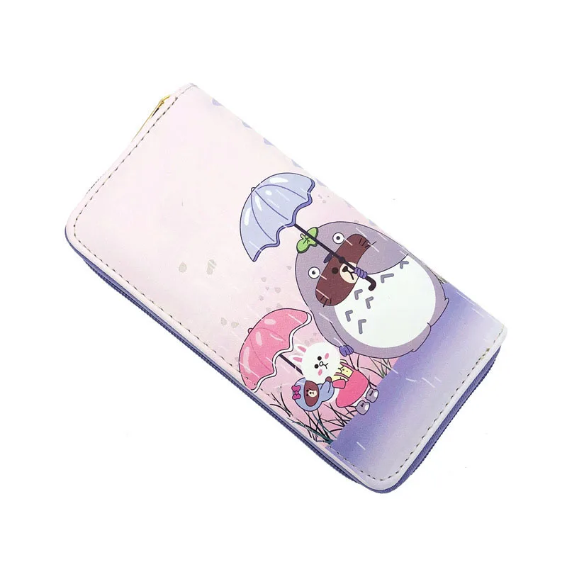 KANDRA, женские кошельки с мультяшным рисунком, длинный клатч из искусственной кожи, женский кошелек, карман для телефона, сумка на молнии, портмоне, кошельки