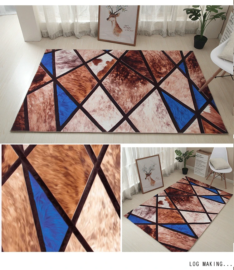 80*120 см креативный Европейский тип 3D печать ковер коврик для прихожей Противоскользящий коврик для ванной комнаты впитывающий воду кухонный коврик/коврик - Цвет: Белый