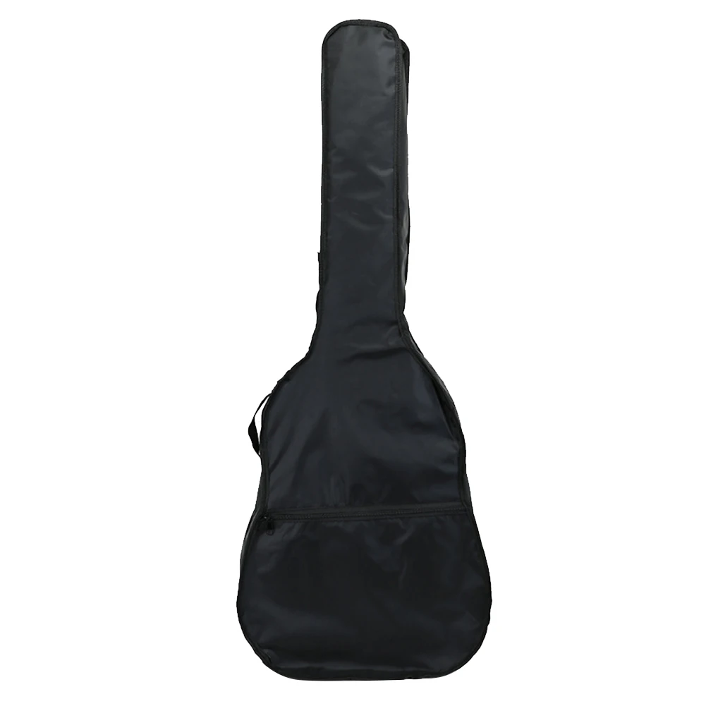 Accesorios acolchados con cremallera de 41 pulgadas, protección de tela Oxford a prueba de polvo, impermeable, de mano, funda de guitarra de viaje, correa de malla ajustable
