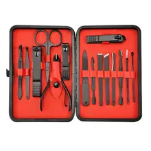 15/18 шт/набор маникюрные кусачки для ногтей педикюрный набор Резак Ножницы Набор PU портативный набор гигиены для путешествий Набор режущих инструментов для ногтей