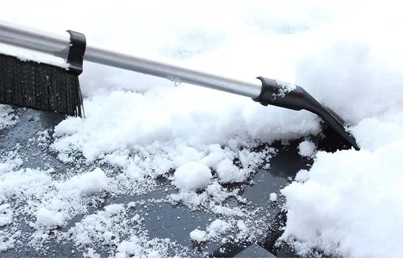 Автомобильный скребок для льда на лобовое стекло, очистить от льда, щетка для чистки, портативная раздвижная телескопическая щетка для снега# BL20