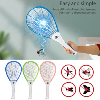 

USB Chargable Electric Fly Mosquito Swatter Bug Zapper Racket Insects Killer Home Bug Zappers