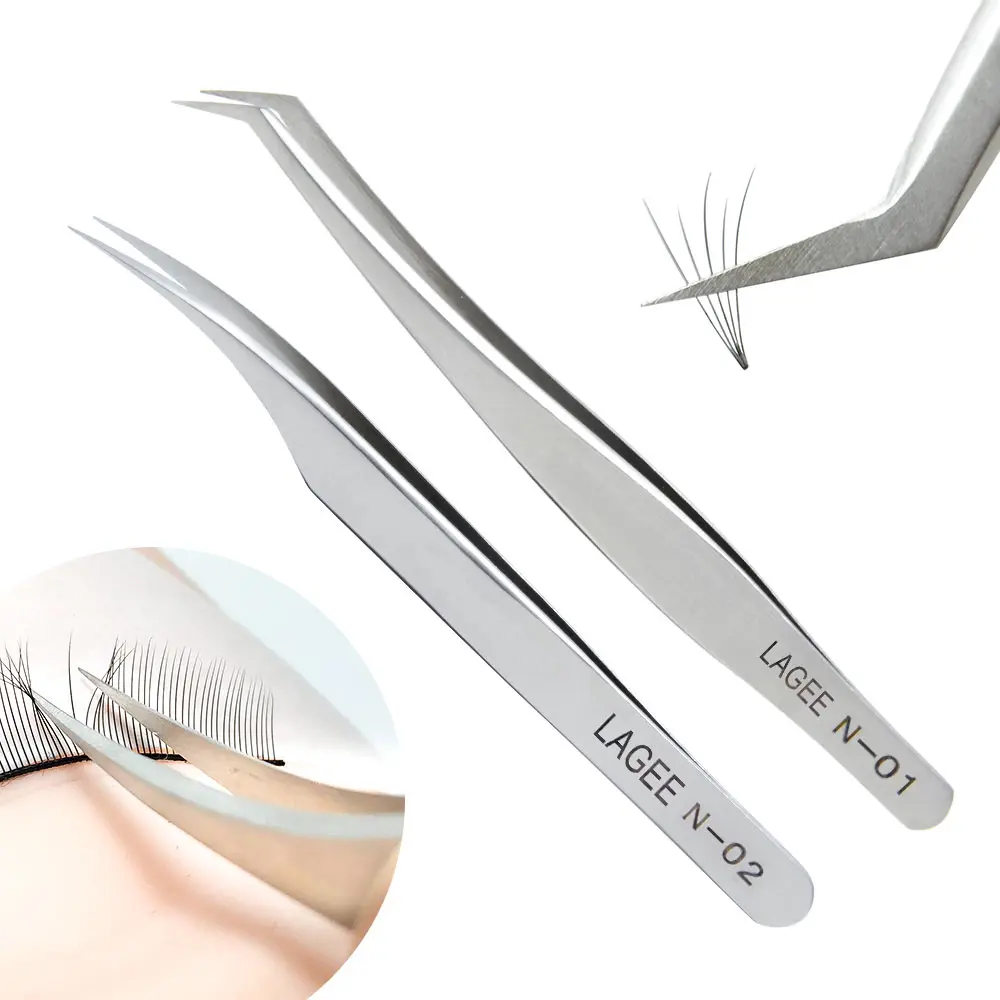 Lagee Eyelash Extension Tweezer Isolator Stainless Steel Professional