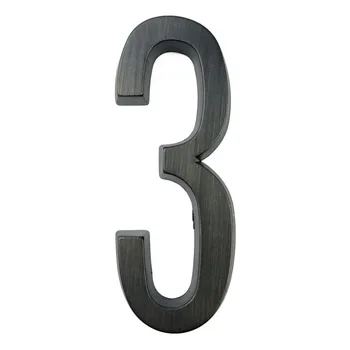 

10cm Self-Adhesive House Number Door Home Address Mailbox Numbers for House Digital Door Outdoor Sticker Sign #3 Aged Bronze