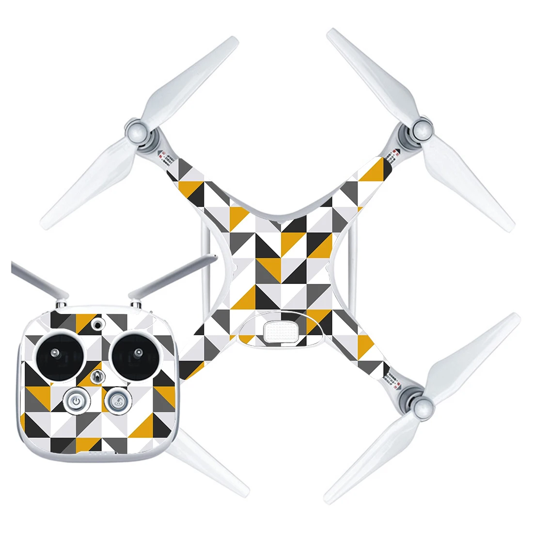 

Colorful Diamond Block Style Vinyl Skin Sticker for DJI Phantom 4 Drone And Remote Controller 0103