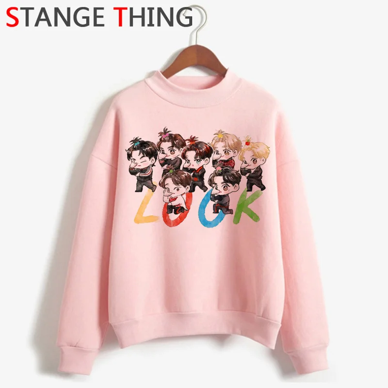 Got7 Kpop Idols Harajuku Kawaii зимние теплые толстовки для женщин Ullzang Eyes on You Новые забавные мультяшные толстовки модная Толстовка для женщин