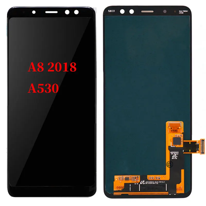Высококачественный дисплей Super AMOLED для SAMSUNG Galaxy A8 2018 LCD A530 A530F A530DS A530N сенсорный