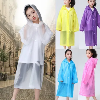 

Children's Outdoor Travel Fashion Adult Raincoat Thick Transparent EVC Raincoat Protective Clothing For Special Period Essential