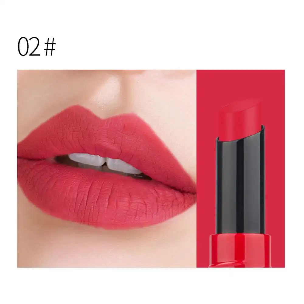 12Colors Matte Lipstick Waterproof Makeup Lipstick Nude Velvet Long Lasting Lip stick Sexy Red Pigments Beauty Lips Batom - Цвет: B