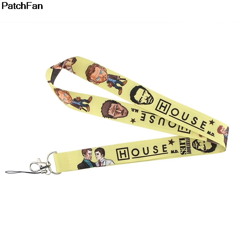 20 шт./лот Patchfan House M.D фильм брелок ремешок тесьма лента шейный ремень ткань id держатель значка Ожерелье Аксессуар A2606