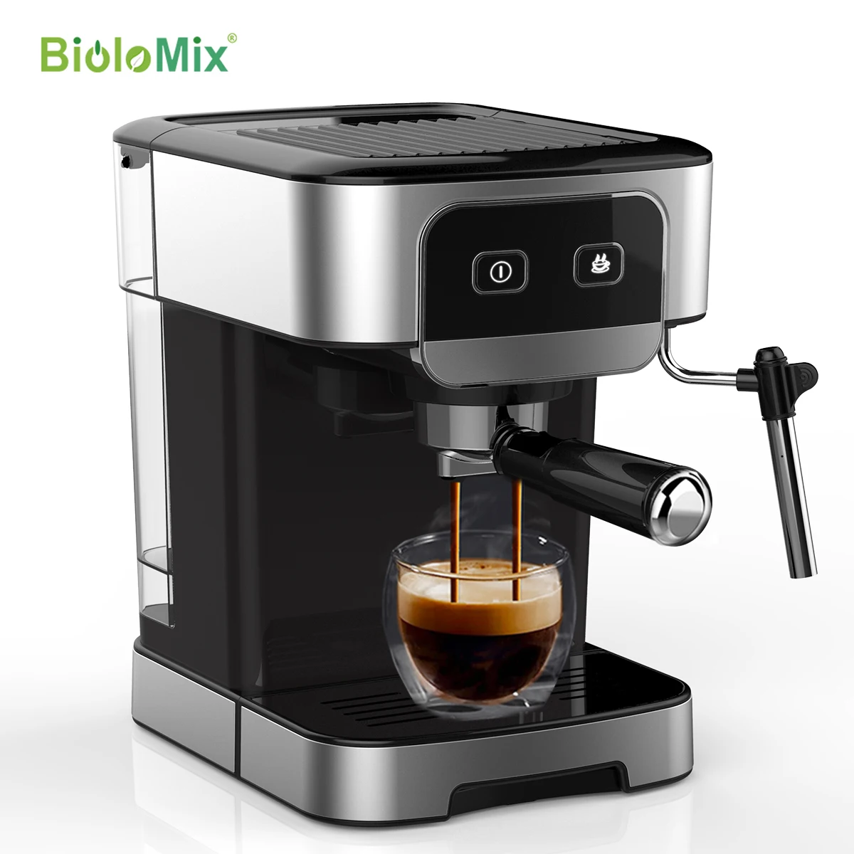Кофе-машина BioloMix для приготовления эспрессо 20 бар 1200 Вт | Бытовая техника