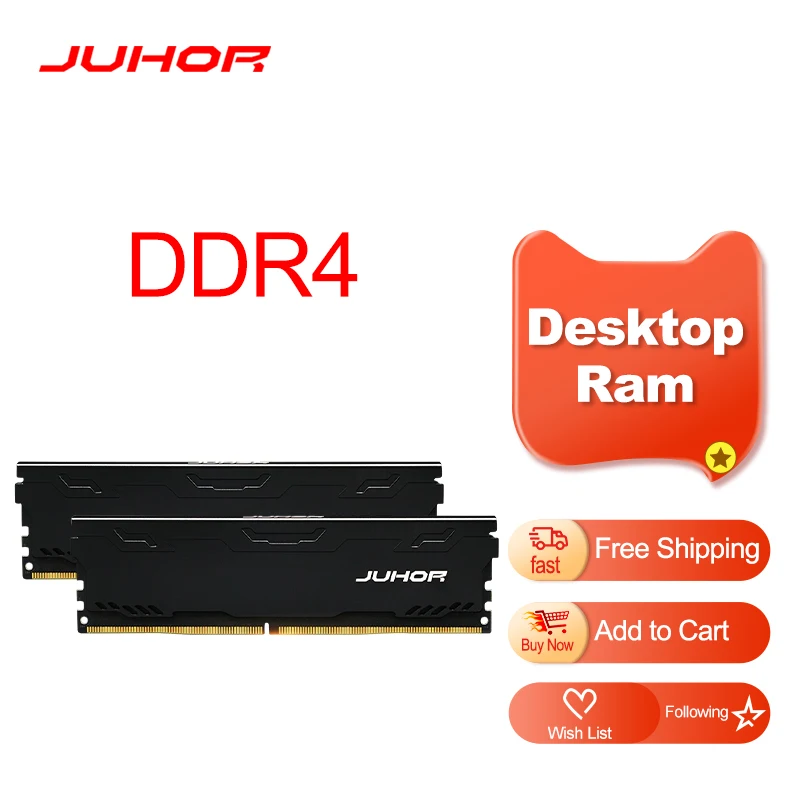 Оперативная память JUHOR DDR4 8 Гб 16 3000 МГц 3200 3600 Ram 8G RGB DIMM игровая двухканальная Память