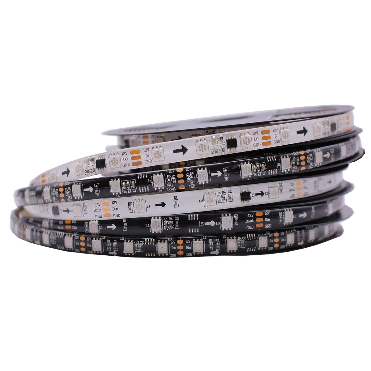 Светодиодный банд 12 в пост. Тока 5 м WS2811 Rgb 5050 светодиодный банд|addressable led|address