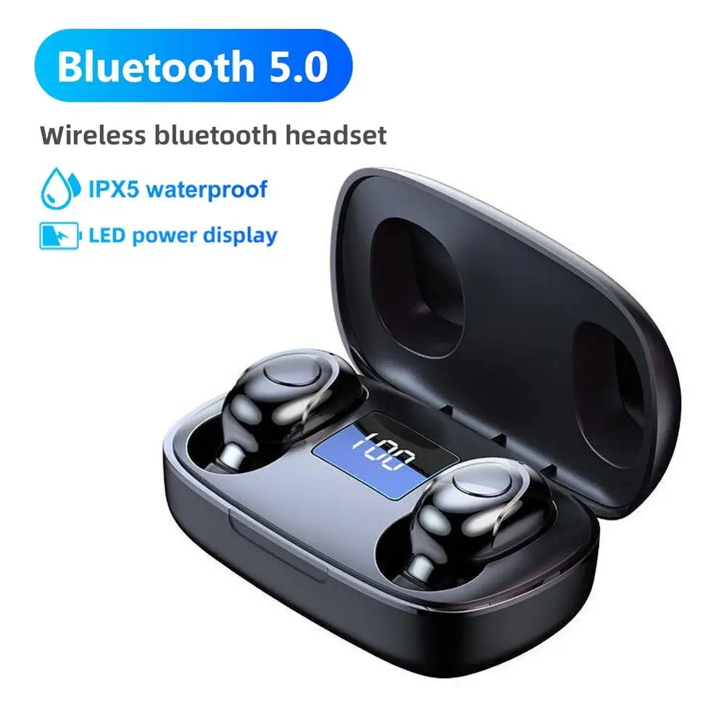 S9 TWS Digital Display Bluetooth 5.0 Wireless In-Ear Stereo Earphones Earbuds Headset Noise canceling with Charging Box | Электроника