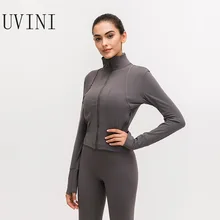 Гибкое пальто для йоги с длинным рукавом для женщин, тонкие куртки для тренировок, спортивная куртка для бега, быстросохнущие толстовки для фитнеса на молнии