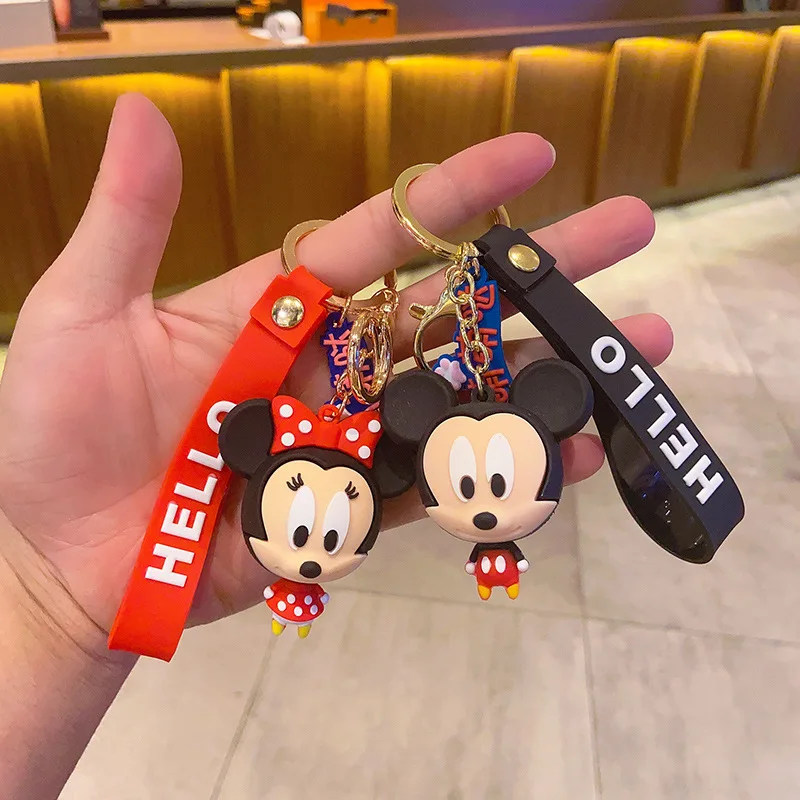 

2020 Disney Children Doll Pendatn Mickey Mouse Donald Duck Keychain Bag Pendant Small Gift Bag Key chain Pendant Event Souvenirs