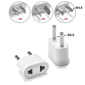 

EU Plug Adapter US Plug Socket AU Power Adapter Plug Converter American US to EU Plug Travel Adapter Sockets Charger Outlet