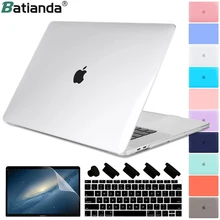 4 em 1 enviado capa para macbook retina pro ar 13 15 16 polegada 2020 a2179 a2251 a2159 a1932 a2289 barra de toque & teclado capa dura caso