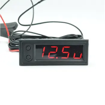 

3-in-1 Car Vehicle Clock Digital Tube LED Voltmeter Thermometer Time Automobile Table Clocks Dial Electronic Clock