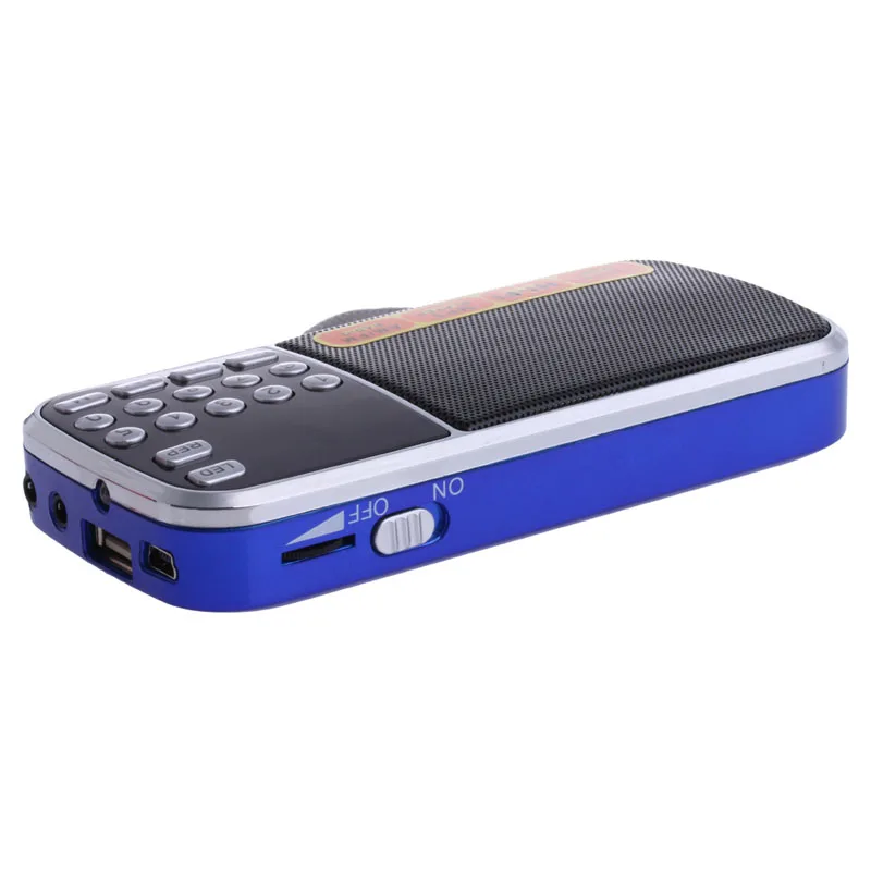 Перезаряжаемая портативная мини цифровая стереоколонка FM радио музыкальный