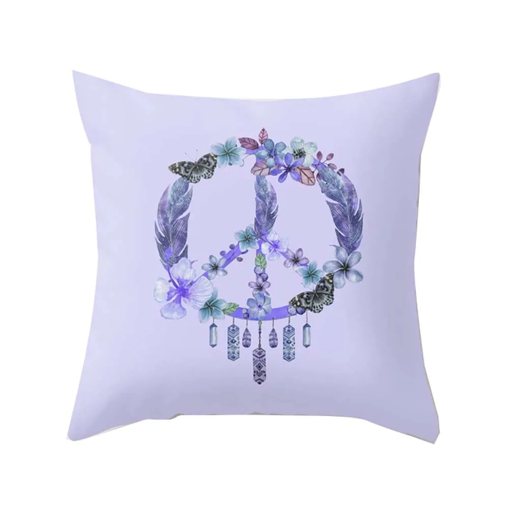 22 Lychee Dreamcatcher Подушка с принтом Чехол 45x45 см красочные полиэфирные Чехлы для подушек для спальни дома офиса - Цвет: 22