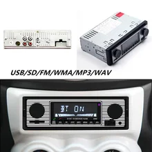 Auto Car Stereo FM Retro Radio LCD Screen Car 12V MP3 Player Bluetooth Stereo MP3 USB AUX WAV FM Frequency Modulation Function fm micro smd radio diy kit frequency modulation electronic production training