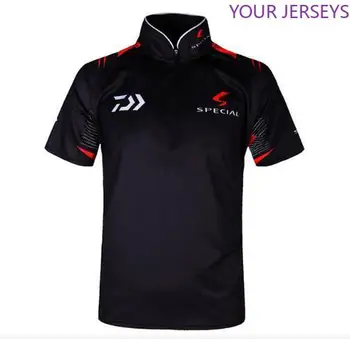 

New Daiwa Brand Men Short Sleeve Fishing Shirt Outdoor Sport Shirts Breathable Men Anti Uv Sun Clothing Mens Fishing Jersey