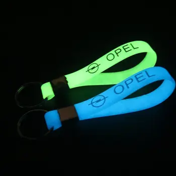 

Car-Styling Luminous Silicone Keychain Car Sticker key ring For Opel Astra H G Corsa Insignia Antara Meriva Zafira Key Chain