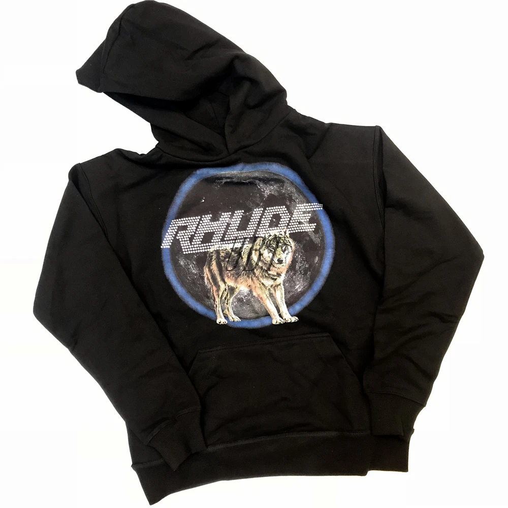 rhude wolf hoodie