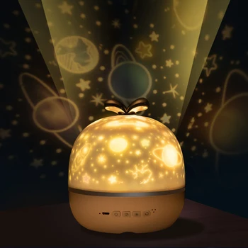 

LED Projector Star Moon Night Light Sky Rotating Bedroom Nursery Lamp Kids Gift Children Bedroom Star Night Lamp